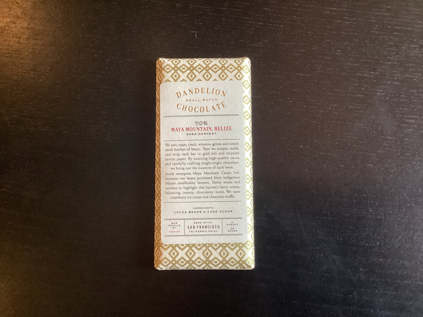 Dandelion Maya Mountain Belize 70%