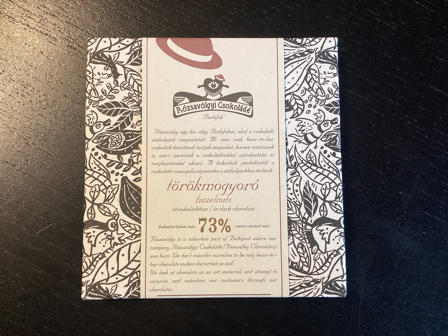 Rozsavolgyi - Toasted Hazelnut Dark Bar