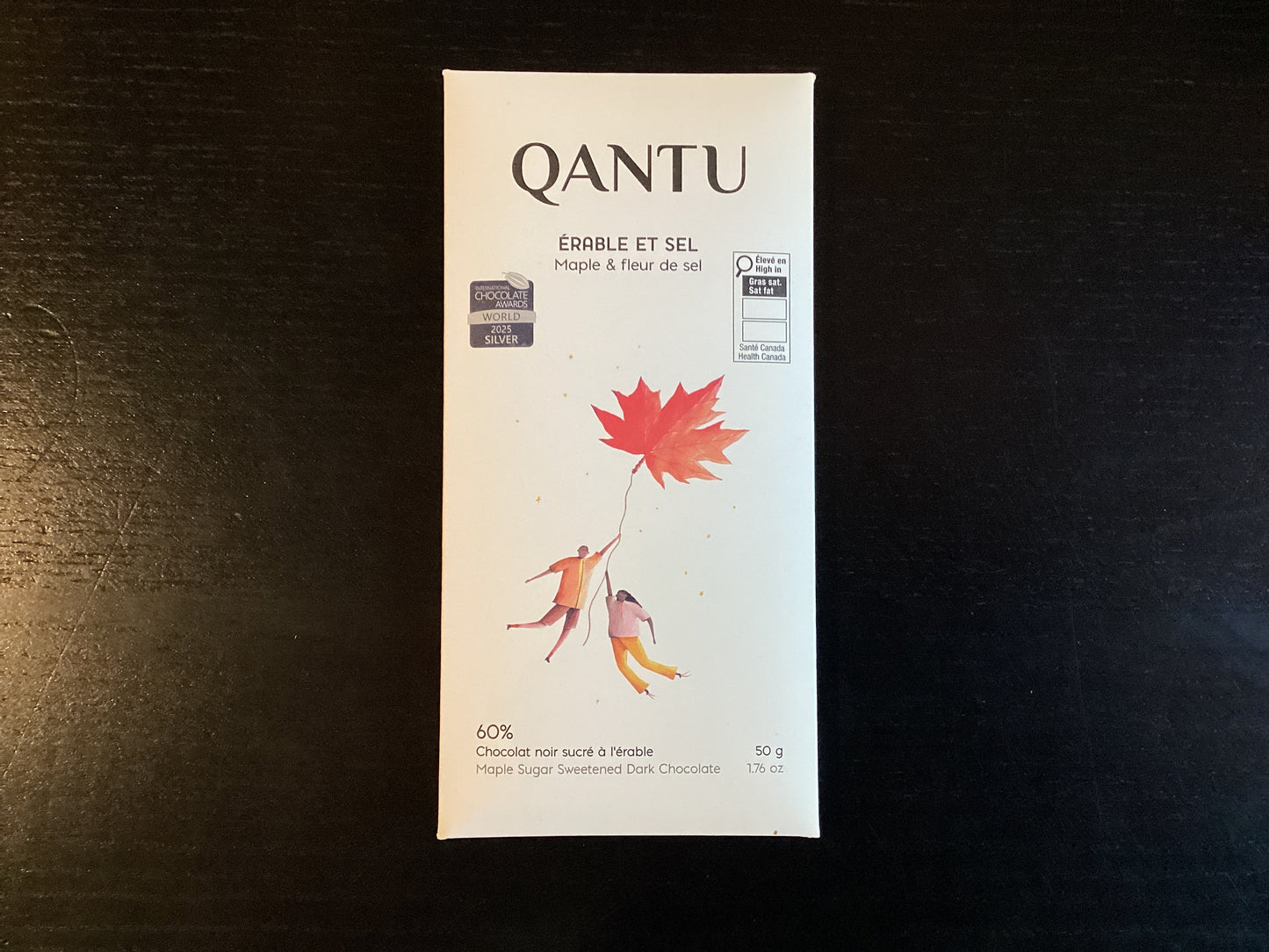 Qantu Maple and Sea Salt 60% dark