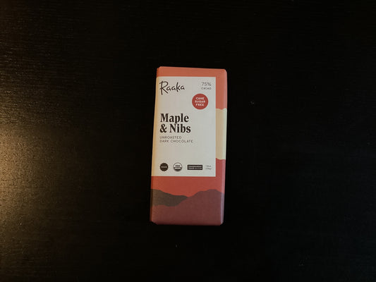 Raaka Maple and Nibs 75% Dark