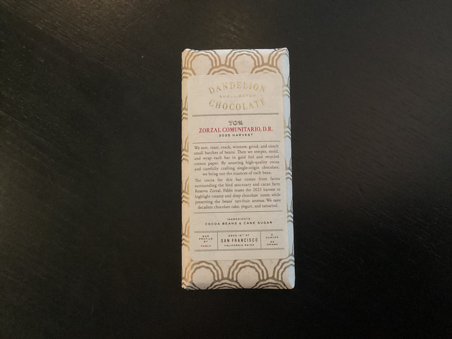 Dandelion Zorzal Comunitario DR 70% dark