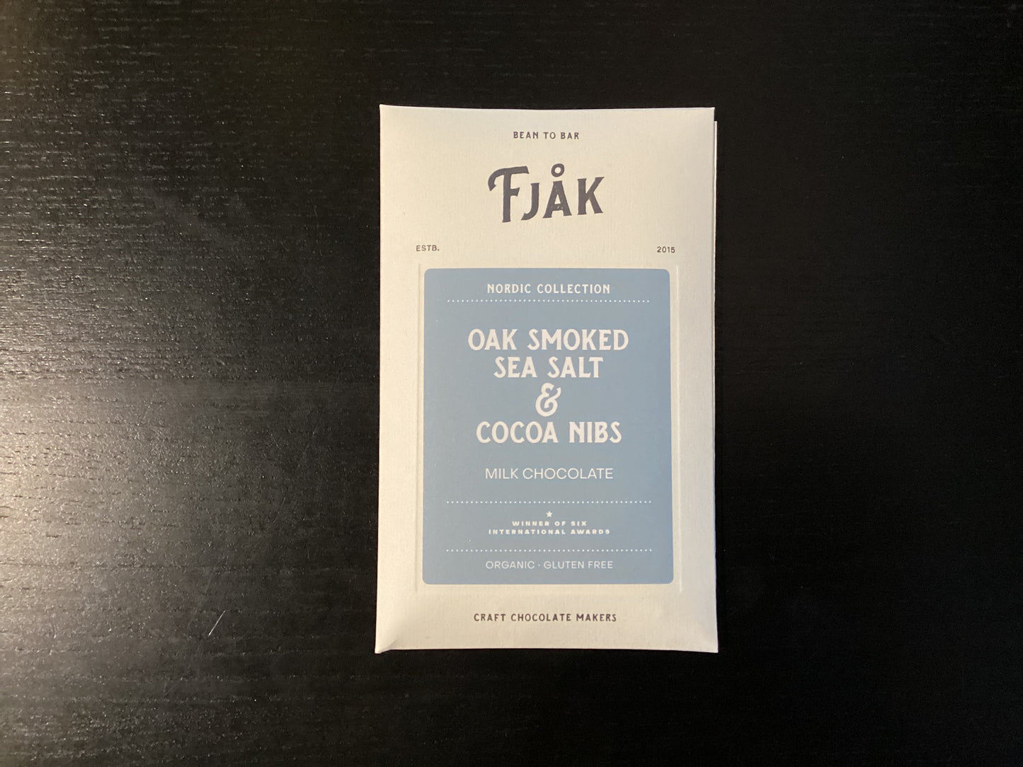 Fjak Oak Smoked Sea Salt and Nibs