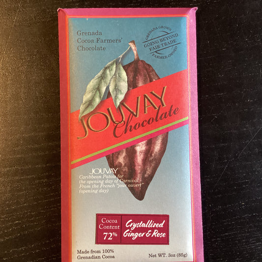 Jouvay - Candied Ginger & Rose - 72%