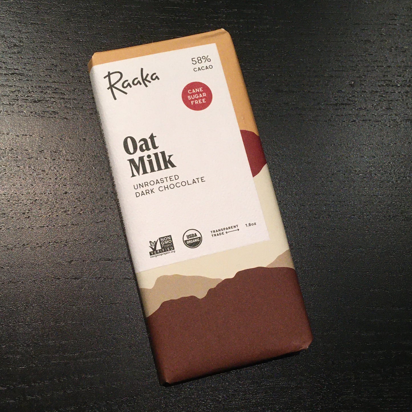 Raaka - Oat Milk Bar - 58% Milk Chocolate {VEGAN / Dairy-Free }