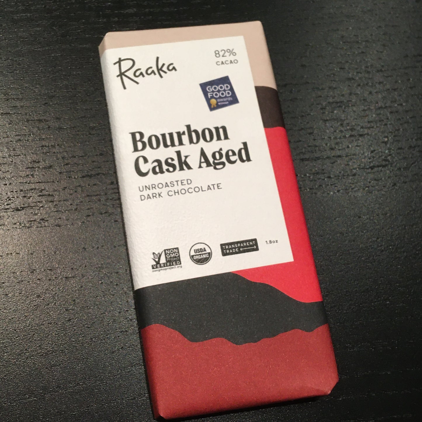 Raaka - Bourbon Cask Aged - 82% Dark Chocolate