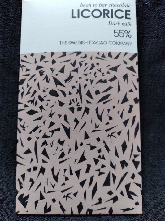 Svenska Kakao - Licorice Dark Milk Bar - 55%